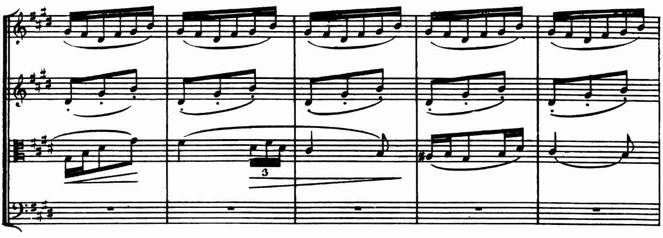 Debussy, Op. 10, III, ‘Andantino’, mm. 49-53
